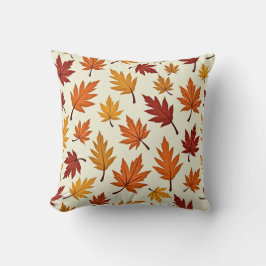 Autumn Leaves Pattern – Cozy Fall Foliage Design Kussen