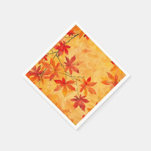 Autumn Leaves Pattern – Herfst Servet (Hoek)