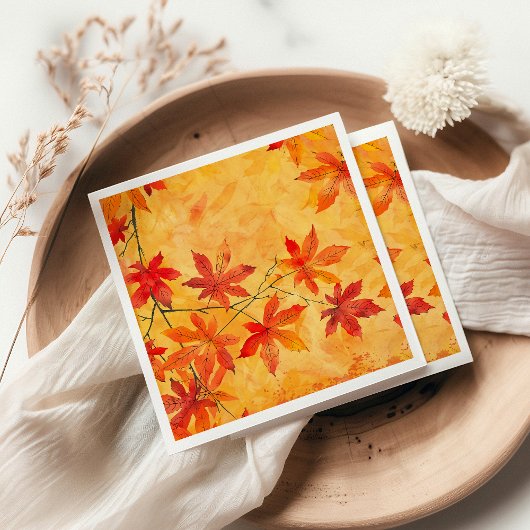 Autumn Leaves Pattern – Herfst Servet