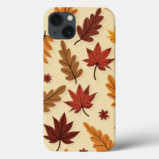 Autumn Leaves Pattern iPhone 13 Hoesje