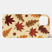 Autumn Leaves Pattern iPhone 13 Hoesje (Achterkant (horizontaal))
