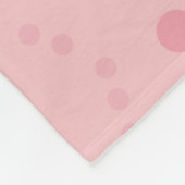 Autumn Leaves Pattern Pink Vanilla Fleece Deken (Hoek)