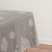 Autumn Leaves Pattern Taupe Tafelkleed (Voorbeeld)