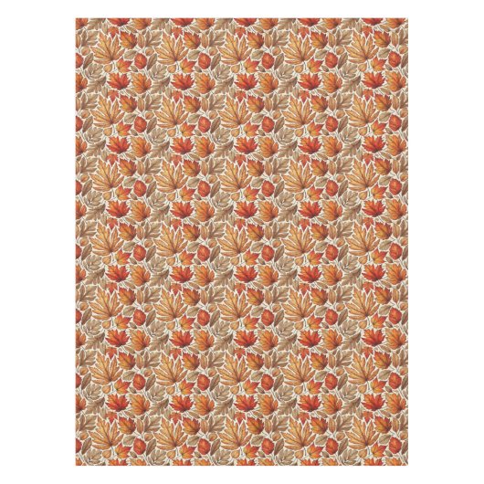 Autumn Leaves Pattern Thanksgiving tafelkleed (Voorkant)