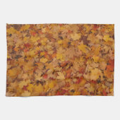 AUTUMN LEAVES PATTERN THEEDOEK (Horizontaal)