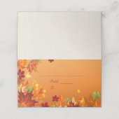 Autumn Leaves Plaatskaartje (Buitenkant ongevouwen)