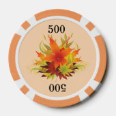 Autumn Leaves Poker Chips (Achterkant)