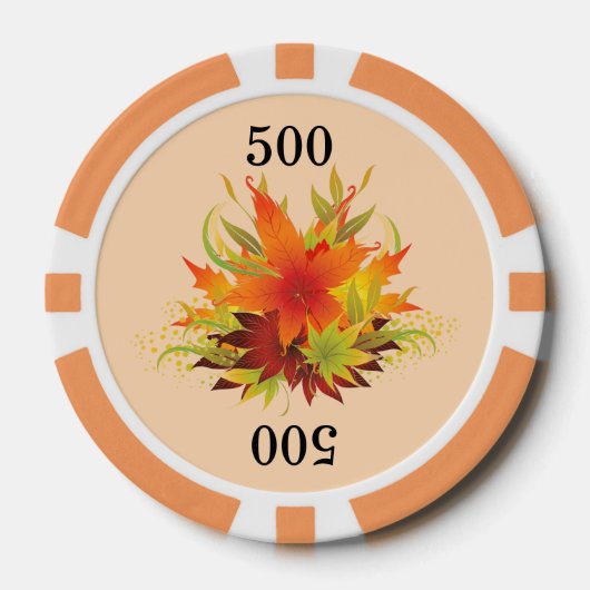 Autumn Leaves Poker Chips (Voorkant)