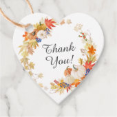 Autumn Leaves Pompoen Vrijgezellenfeest Favor Cade Bedankjes Labels (Voorkant)