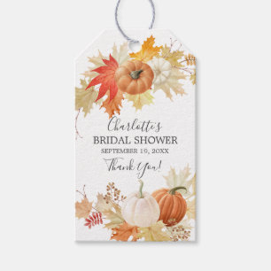 Autumn Leaves Pompoen Vrijgezellenfeest Favor Cade Cadeaulabel