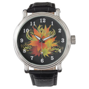 Autumn Leaves Pop Horloge
