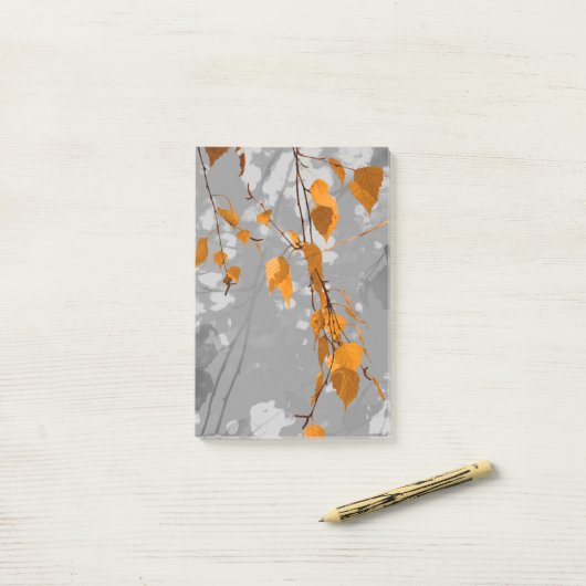 Autumn Leaves Post-it® Notes (Op bureau)