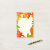 Autumn Leaves Post-it® Notes (Op bureau)