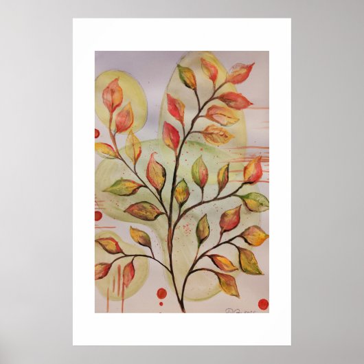 Autumn leaves poster (Voorkant)