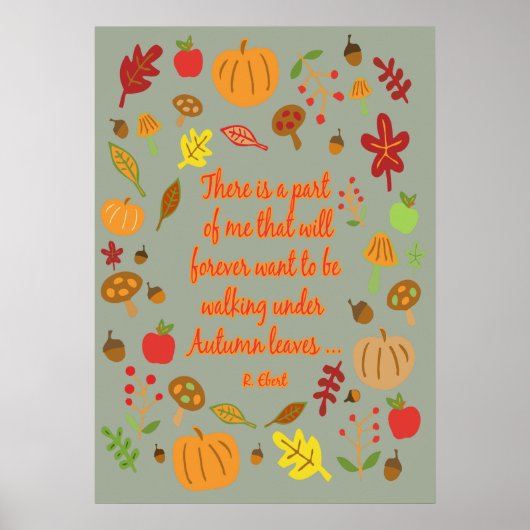 Autumn Leaves Poster (Voorkant)
