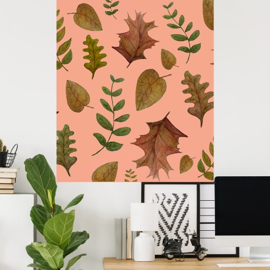Autumn leaves poster (Thuiskantoor)