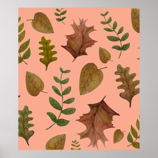 Autumn leaves poster (Voorkant)