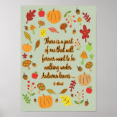 Autumn Leaves Poster (Voorkant)
