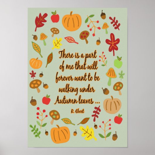 Autumn Leaves Poster (Voorkant)