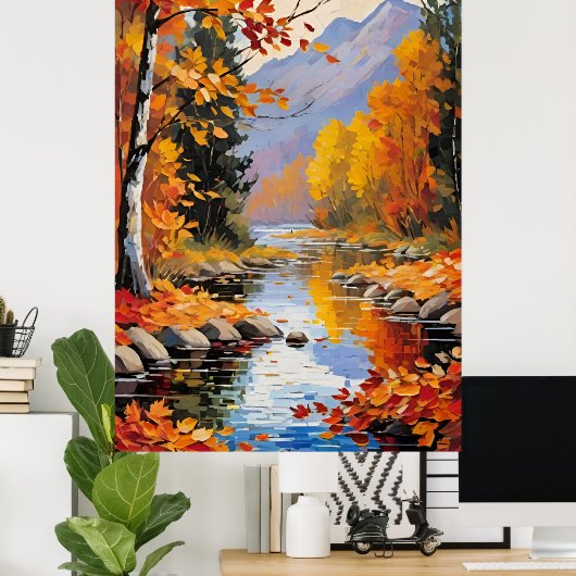 Autumn Leaves Poster (Thuiskantoor)