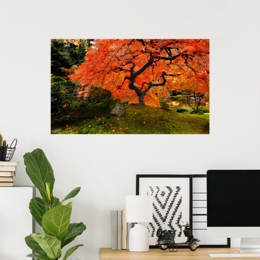 Autumn Leaves Poster (Thuiskantoor)