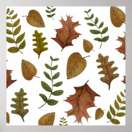 Autumn leaves poster