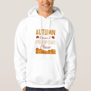 Autumn Leaves & Pumpkin Alsjeblieft Hoodie
