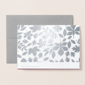 Autumn Leaves & Pumpkin Luxury Thanksgiving Real Folie Kaarten (Met envelop)