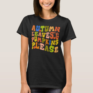 AUTUMN LEAVES & PUMPKINS PLEASE Herfst Season Grap T-shirt
