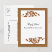 Autumn Leaves Reply Kaart (Voorkant / Achterkant)