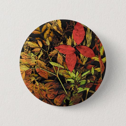 Autumn Leaves Ronde Button 5,7 Cm (Voorkant)