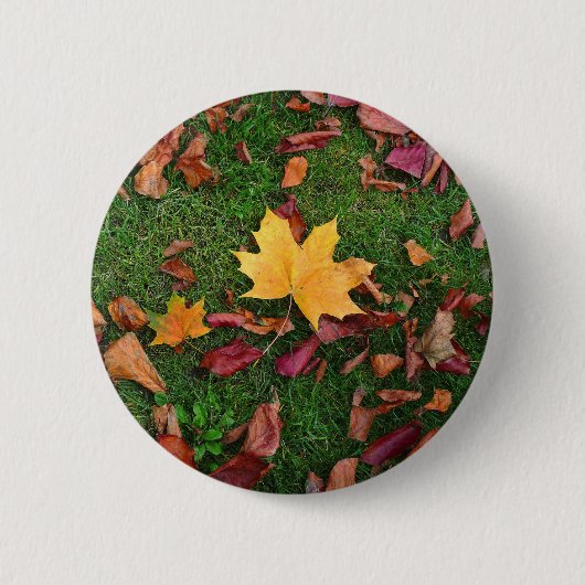 Autumn Leaves Ronde Button 5,7 Cm (Voorkant)