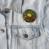 Autumn Leaves Ronde Button 5,7 Cm (In situ)