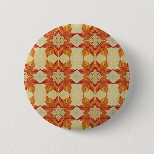 Autumn Leaves Ronde Button 5,7 Cm (Voorkant)