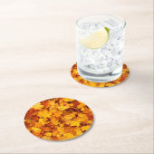 Autumn Leaves Ronde Kartonnen Onderzetter (Insitu)