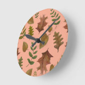 Autumn leaves ronde klok (Hoek)