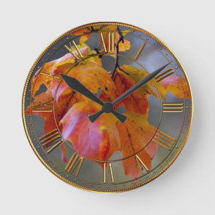 Autumn Leaves Ronde Klok
