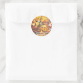 Autumn Leaves Ronde Sticker (Tas)