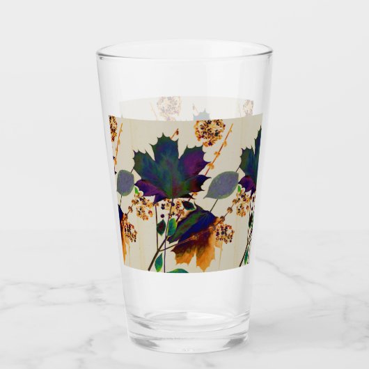 Autumn Leaves Royal Colors Glass Cup Glas (Voorkant)