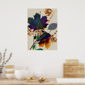 Autumn Leaves Royal Colors Poster (Keuken)