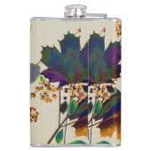 Autumn Leaves Royal Colors Vinyl Wrapped Flask Heupfles (Achterkant)