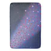 Autumn Leaves & Rozen Blue & Red Bath Mat (Voorkant Verticaal)