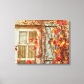 Autumn Leaves Rustic Canvas Afdruk (Voorkant)