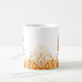 Autumn Leaves Rustic Herfst Monogram Letter R Koffiemok (Center)