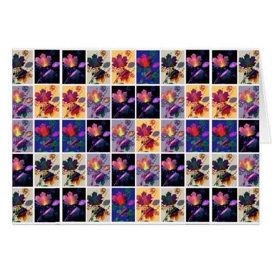 Autumn Leaves Rustic Patchwork Quilt (Voorkant Horizontaal)