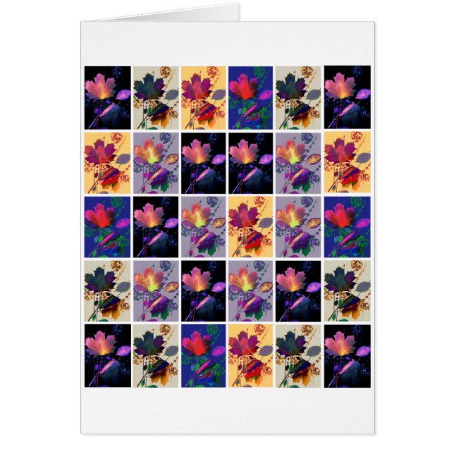 Autumn Leaves Rustic Patchwork Quilt Collage (Voorkant)