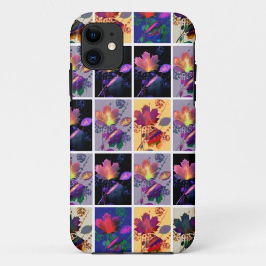 Autumn Leaves Rustic Patchwork Quilt Collage Case-Mate iPhone Case (Achterkant)