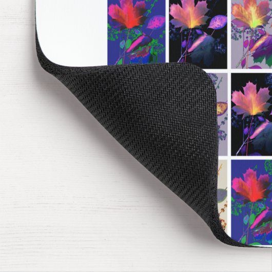 Autumn Leaves Rustic Patchwork Quilt Collage Muismat (Hoek)