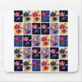 Autumn Leaves Rustic Patchwork Quilt Collage Muismat (Voorkant)