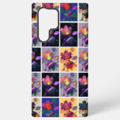 Autumn Leaves Rustic Patchwork Quilt Collage Samsung Galaxy Hoesje (Achterkant)